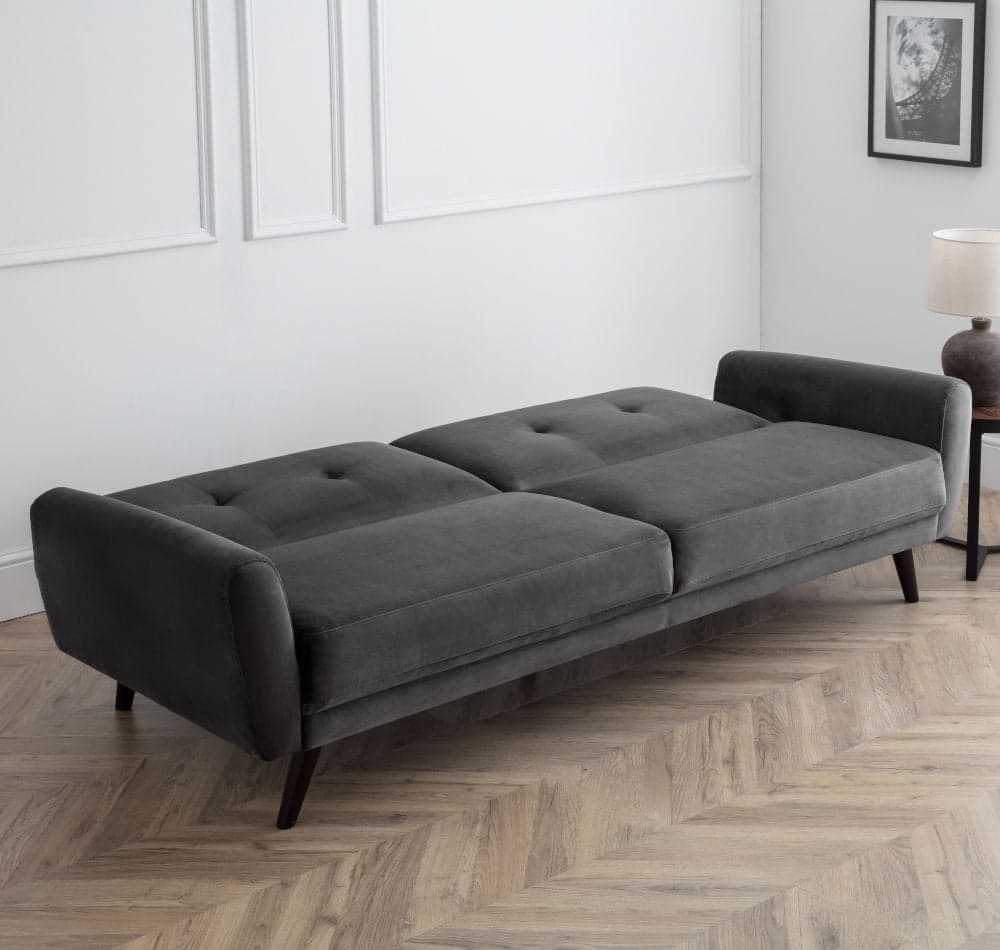 Monza Dark Grey Sofa Bed Sofa Bed Happy Beds