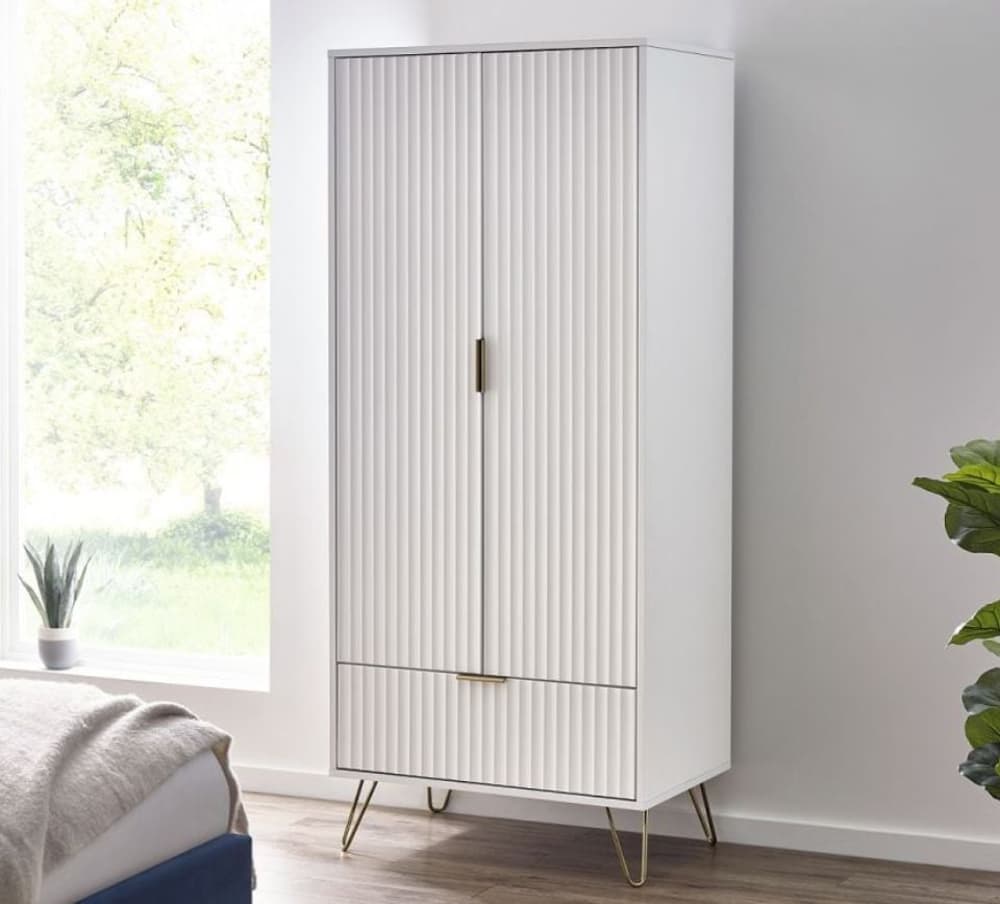 Combination wardrobe deals white