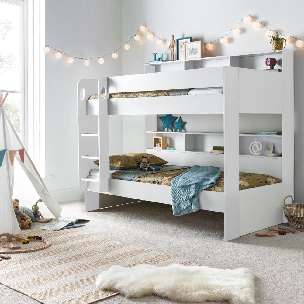 White twin bunk bed with storage new arrivals
