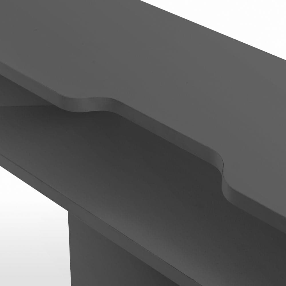 Grey corner store gaming desk