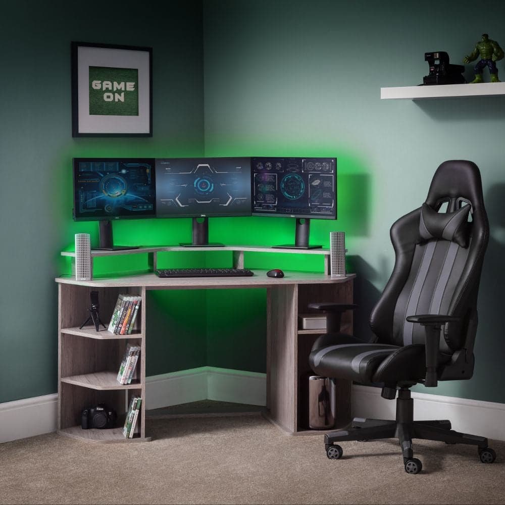 Cheap corner gaming shop desk