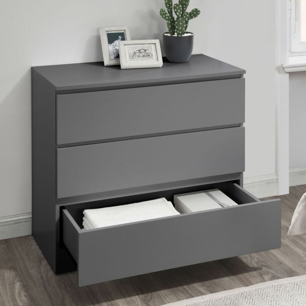 3 drawer cheap dresser grey