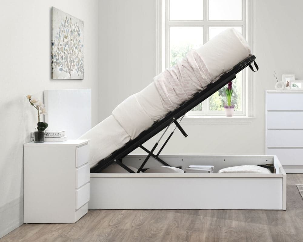 Ikea white store ottoman bed