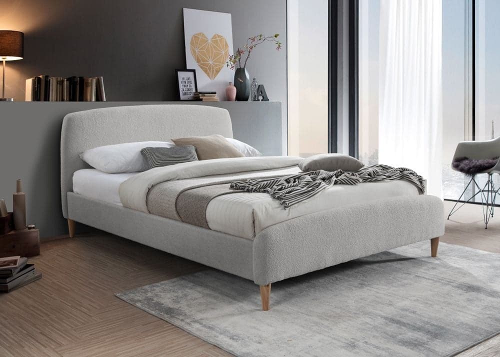 Dove grey deals bed frame