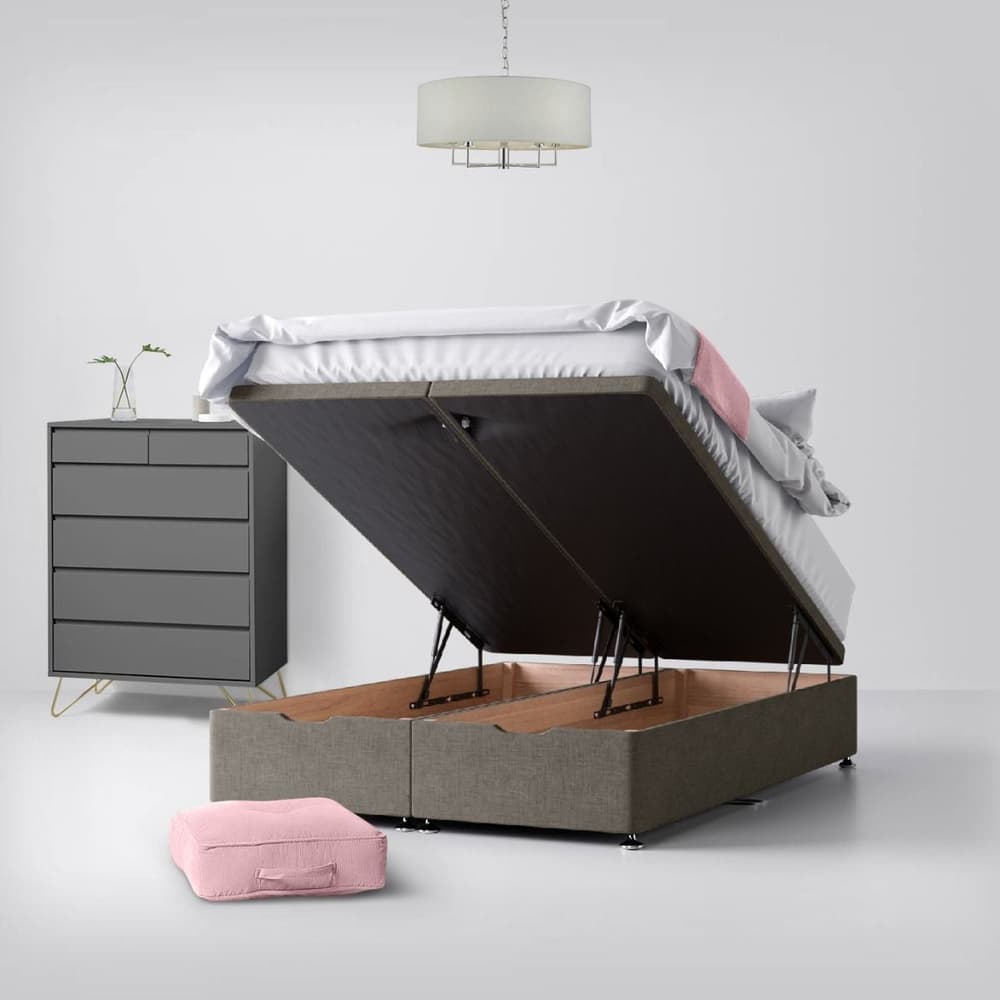 Slate Grey Fabric Divan Bed Happy Beds