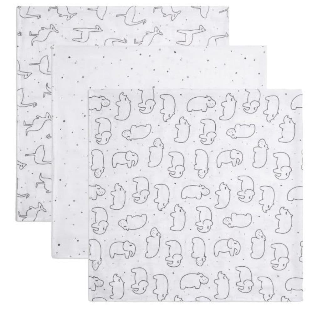 Panda Bamboo Muslin Swaddle Freckles 120cm x 120cm