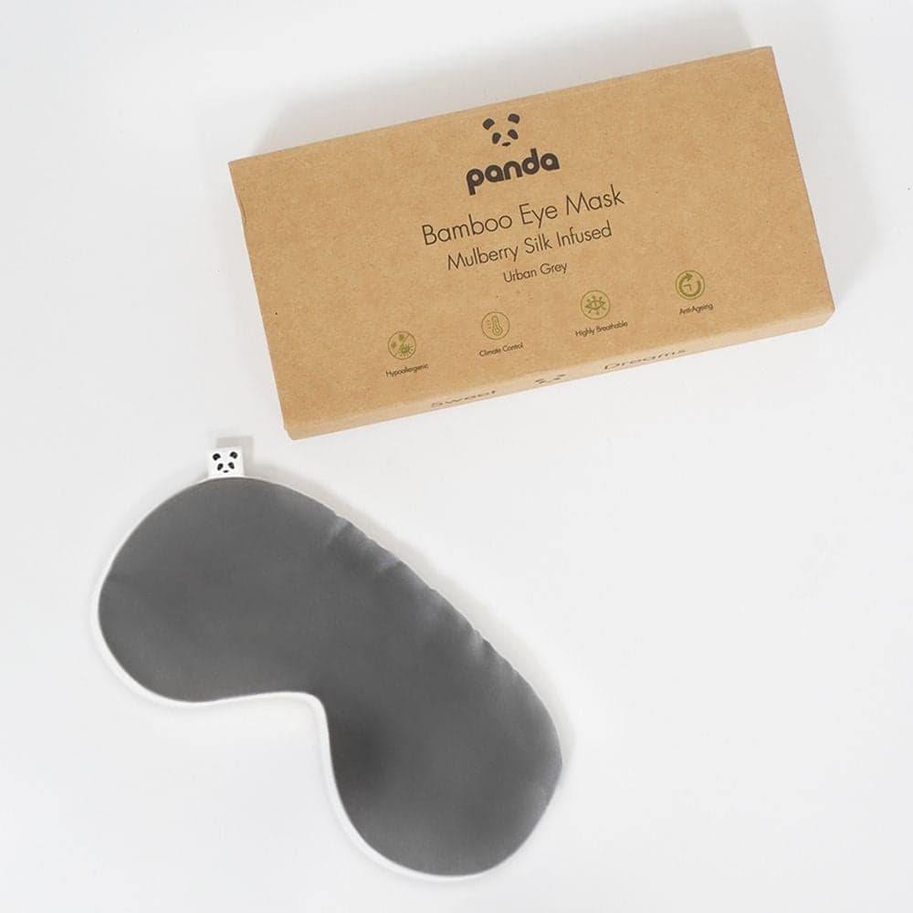Panda Bamboo Eye Mask Urban Grey Happy Beds