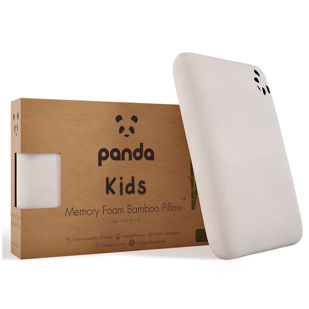 Panda Kids Bamboo Memory Foam Pillow Happy Beds