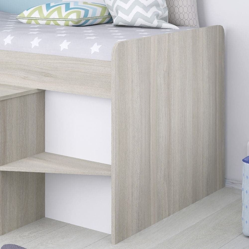 Mckinley single mid sleeper sales bed with drawers