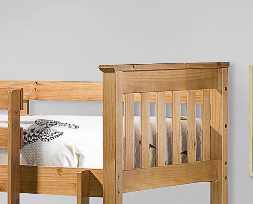 Portland Pine Wooden Bunk Bed Happy Beds