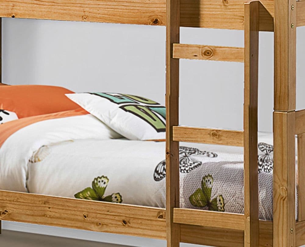 Portland Pine Wooden Bunk Bed Happy Beds