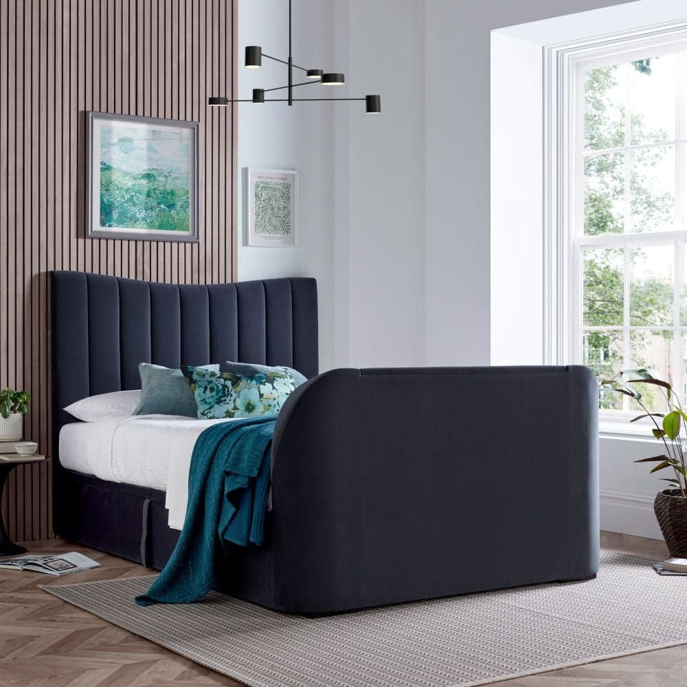 Ottoman storage sale bed with tv