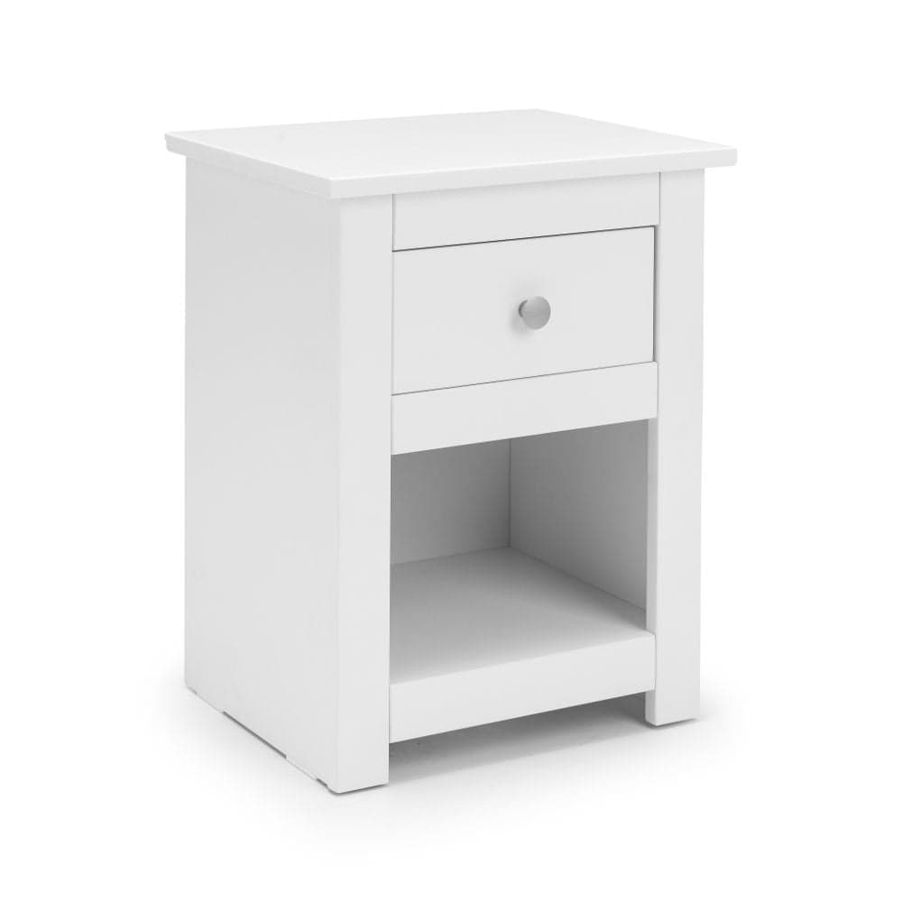 1 drawer shop white bedside table