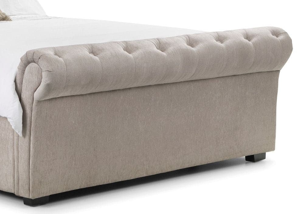 Ravello Mink Fabric 2 Drawer Storage Bed | Happy Beds