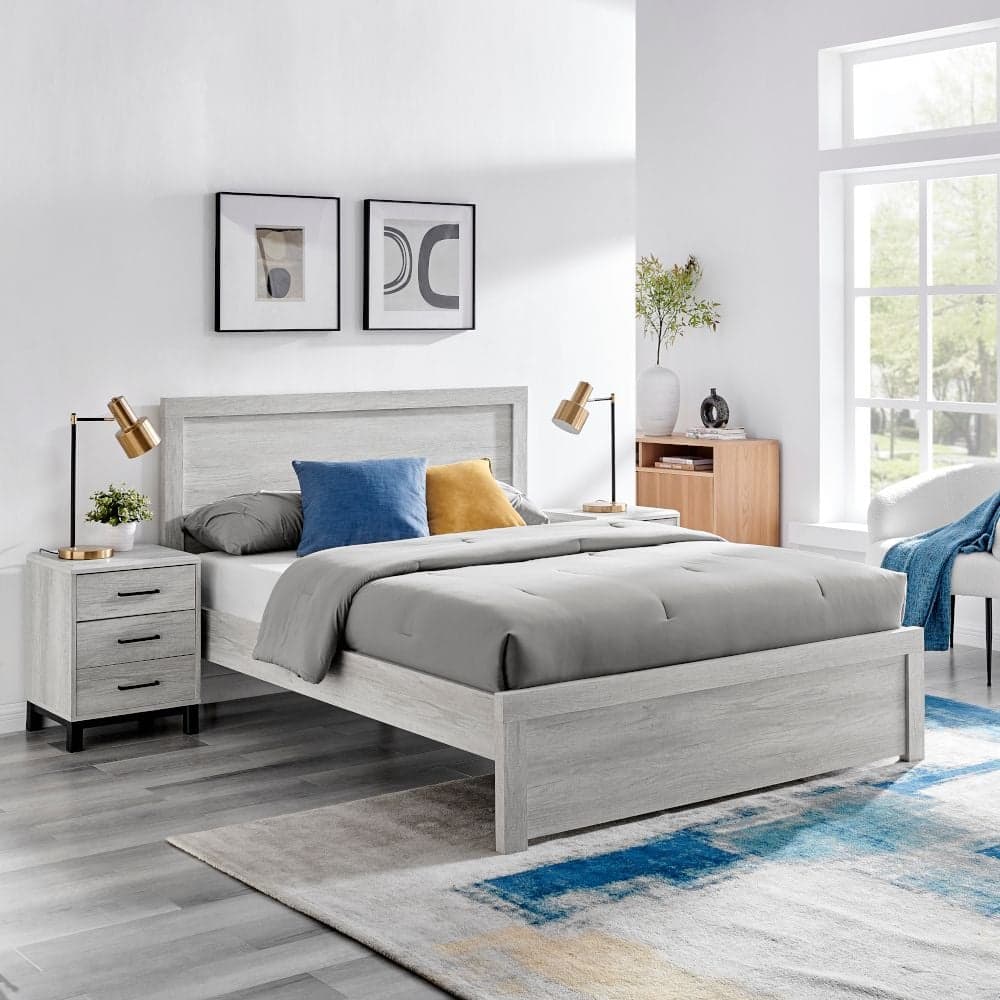 Grey outlet oak bedroom