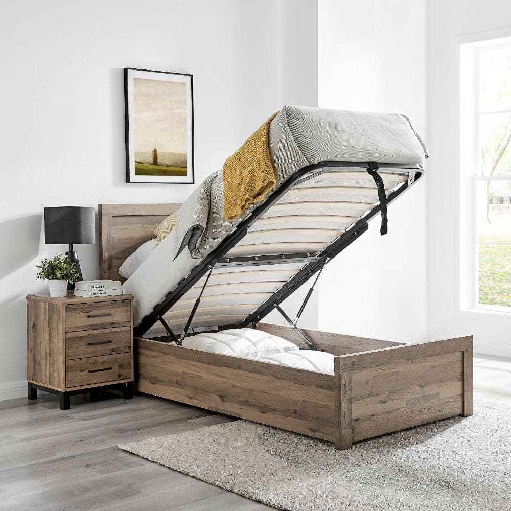 Wooden ottoman storage bed cheap