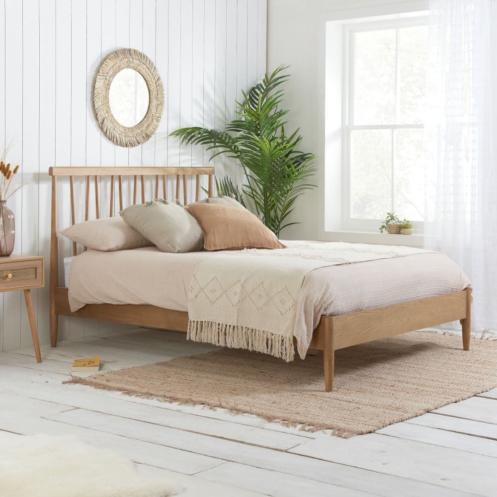 Wood arch sale bed frame