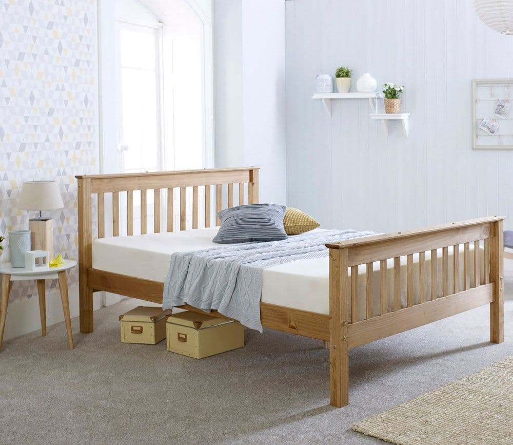 Pine wood shop bed price
