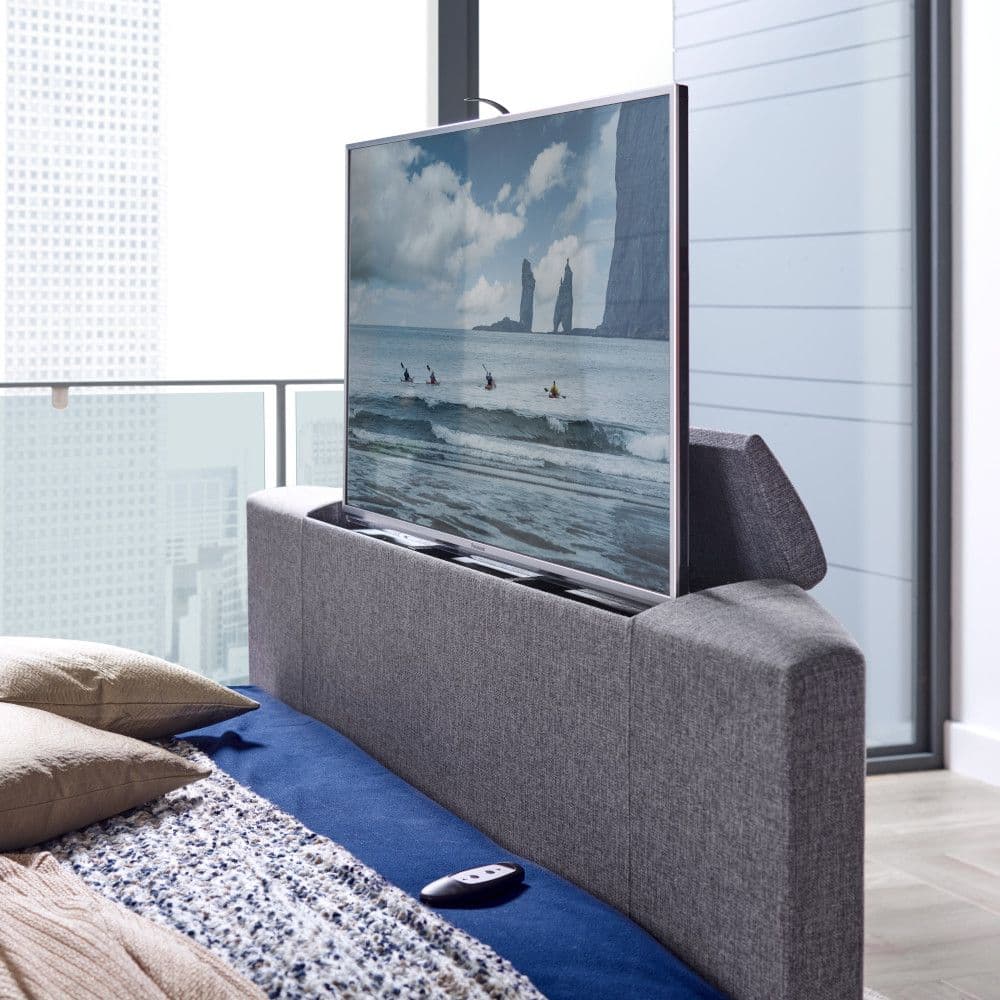 Elvira upholstered tv shop bed