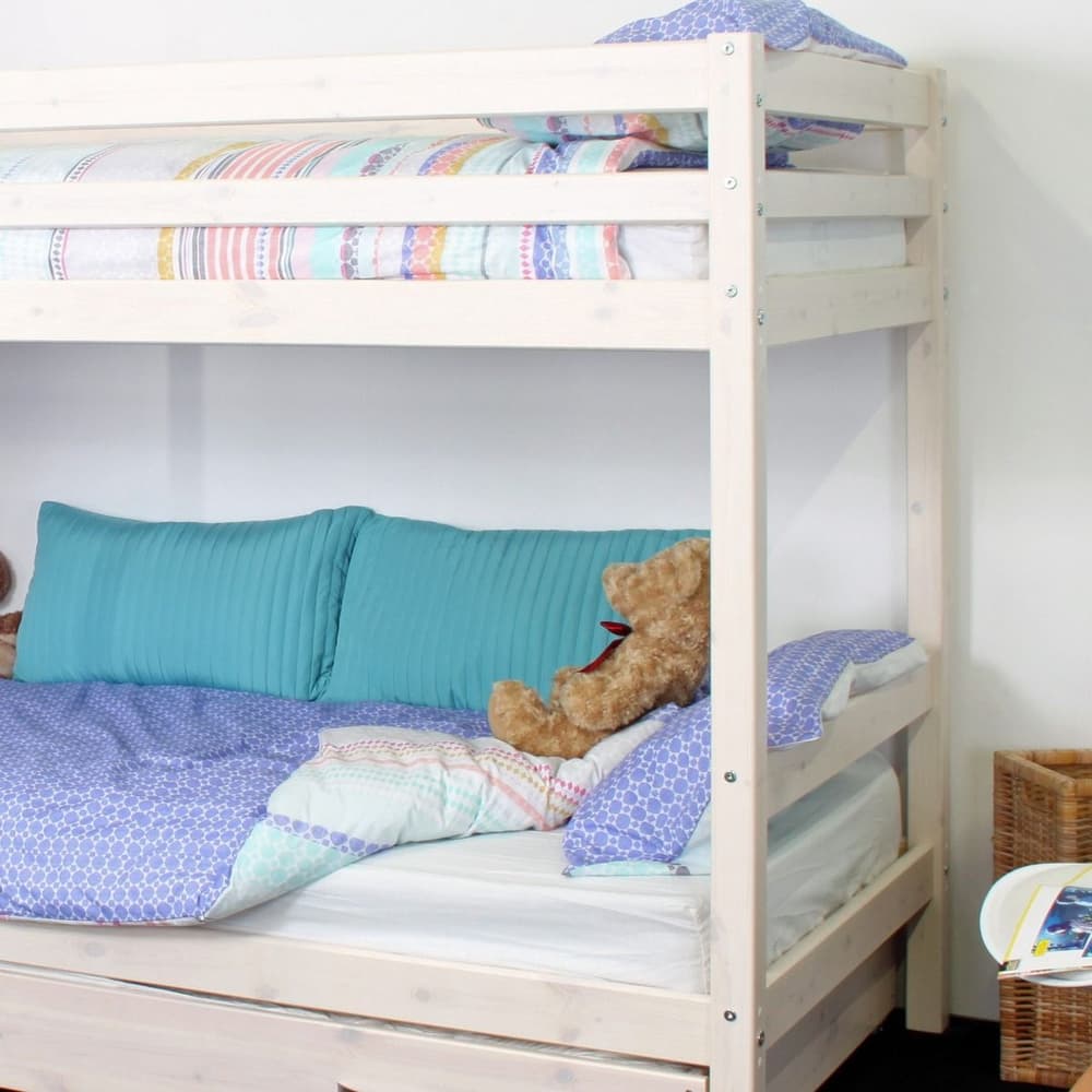 Whitewashed shop bunk beds
