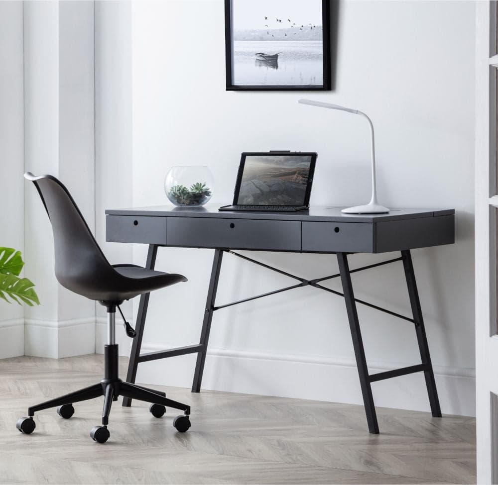 Grey and silver desk discount