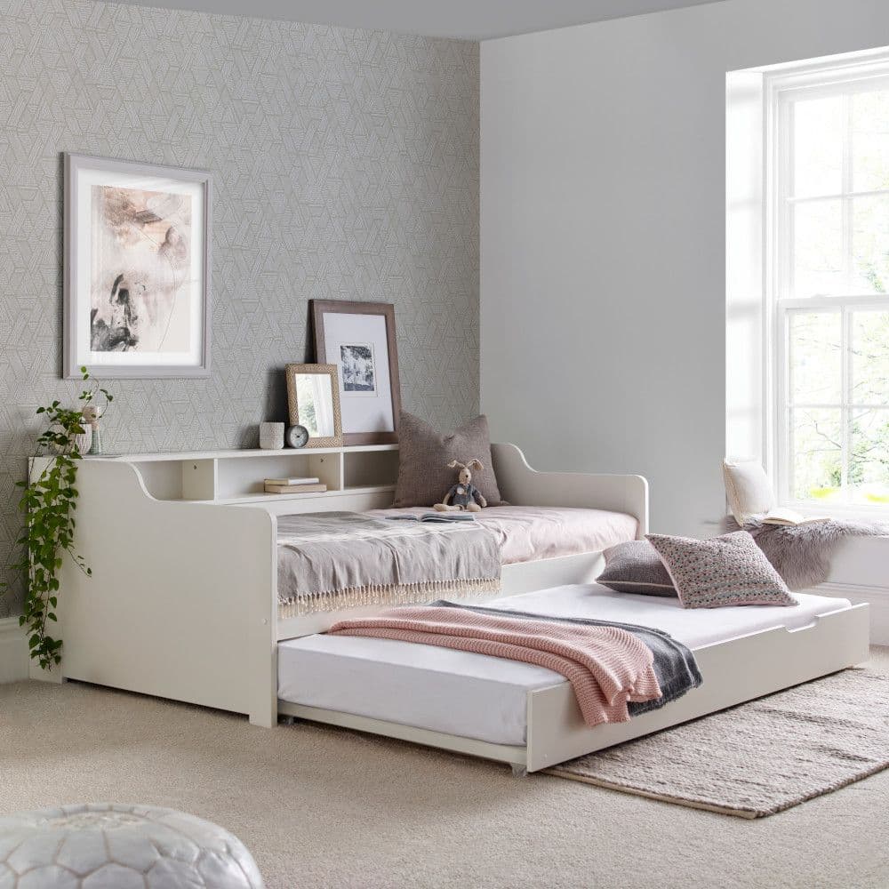 Tyler white wooden day bed deals