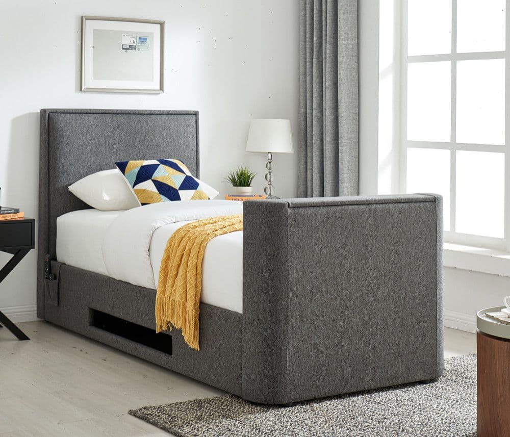 Valencia upholstered online sleigh bed