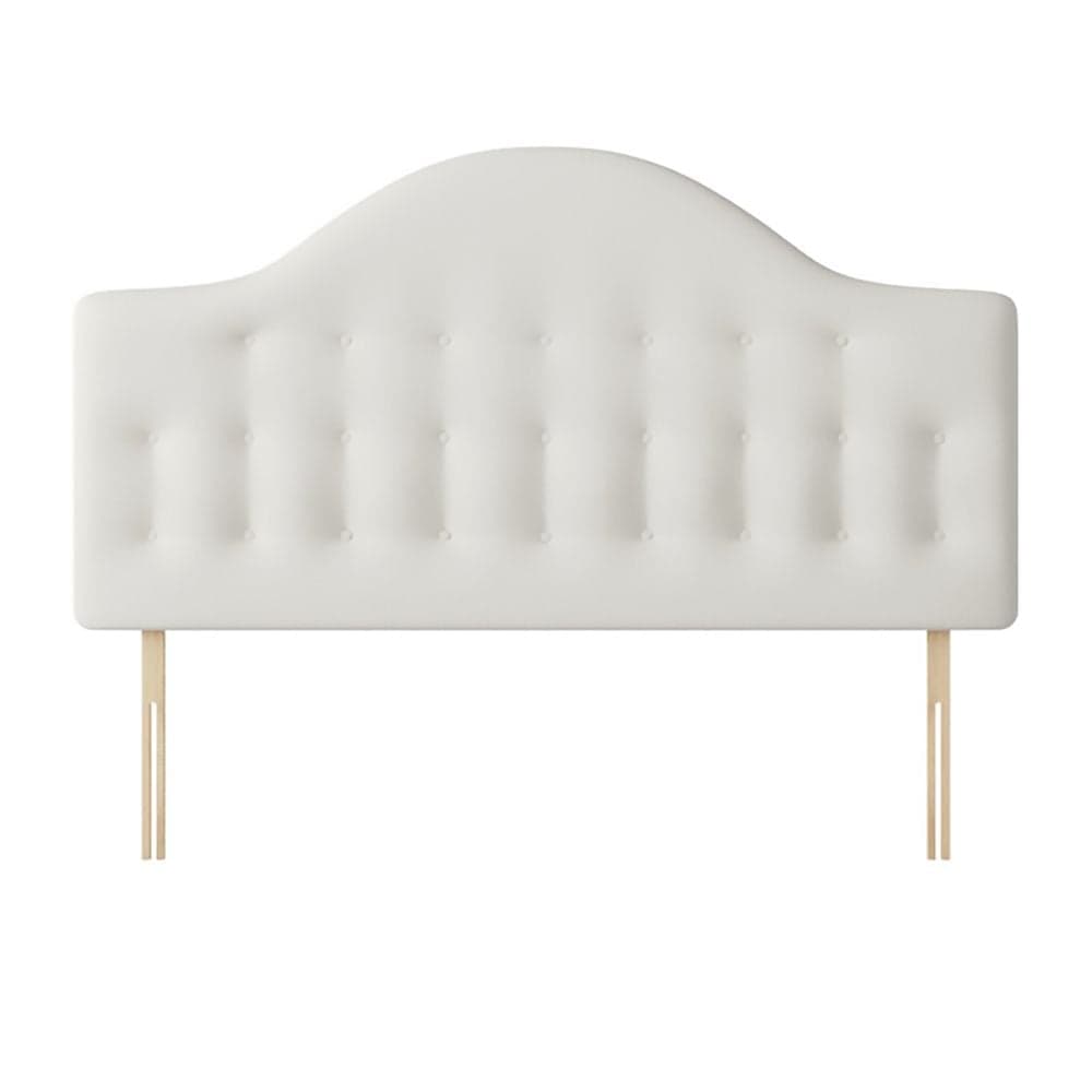 White quilted deals headboard