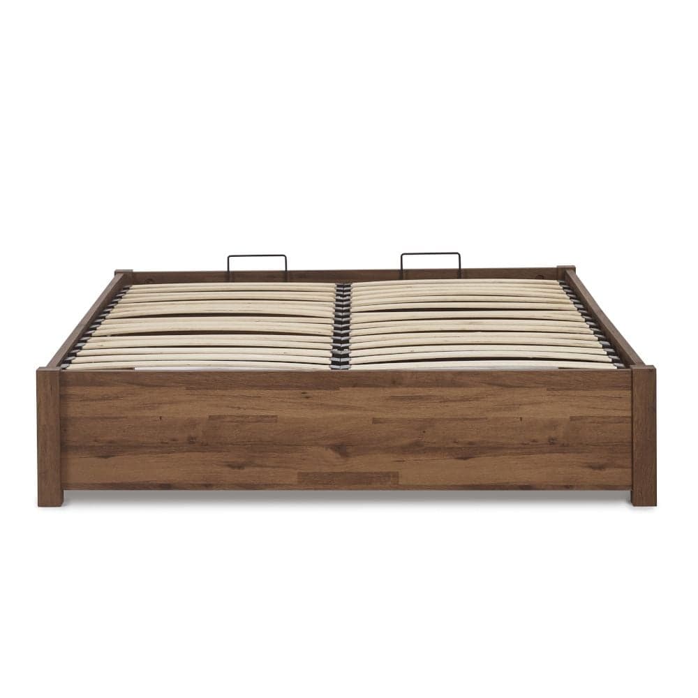 Westbrook Rustic Wooden Platform Ottoman Storage Bed | Happy Beds