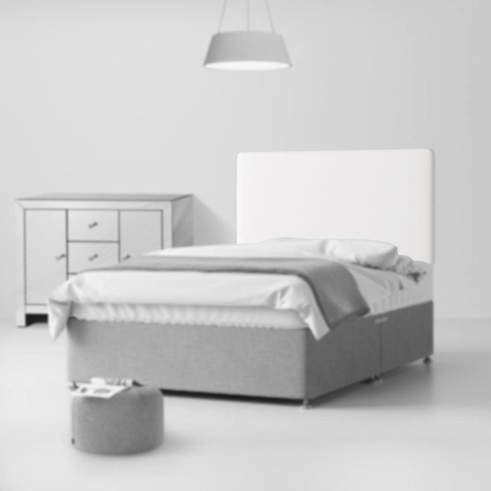 White fabric headboard queen sale