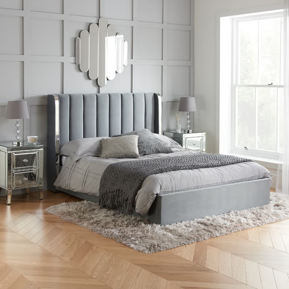 Winged ottoman deals bed