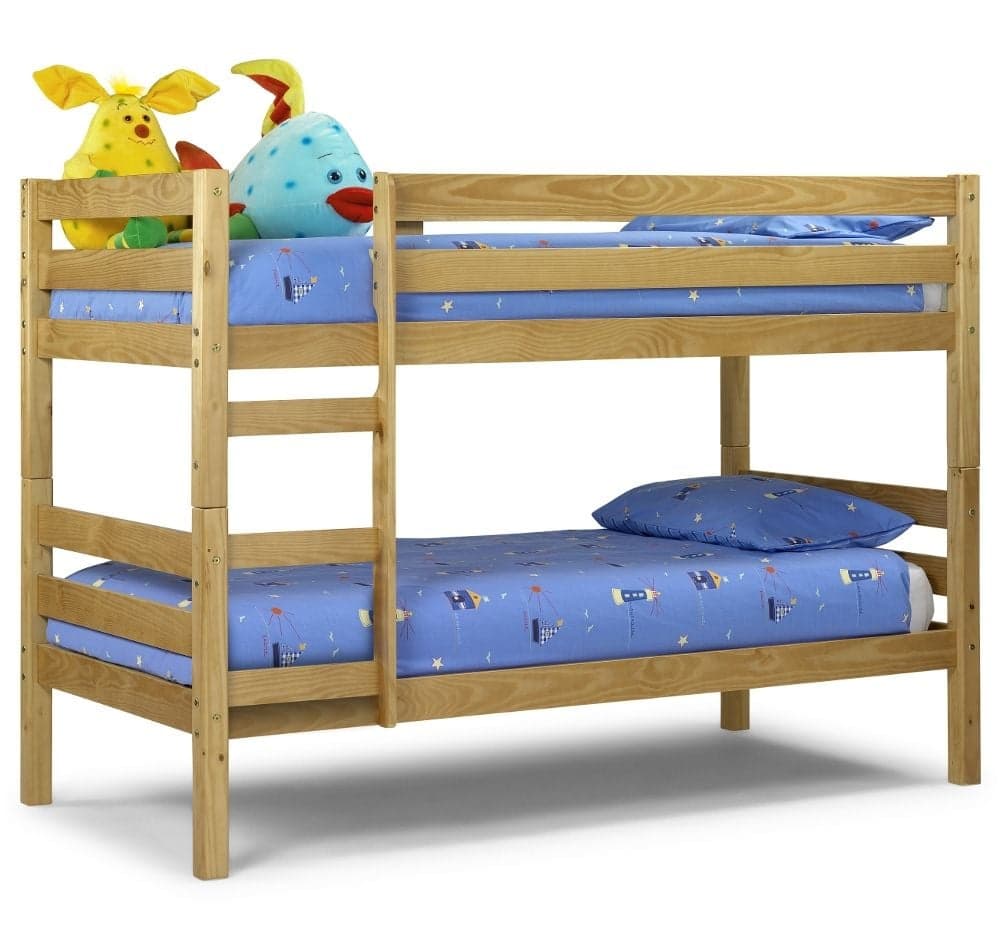 Wyoming Antique Solid Pine Wooden Bunk Bed Happy Beds