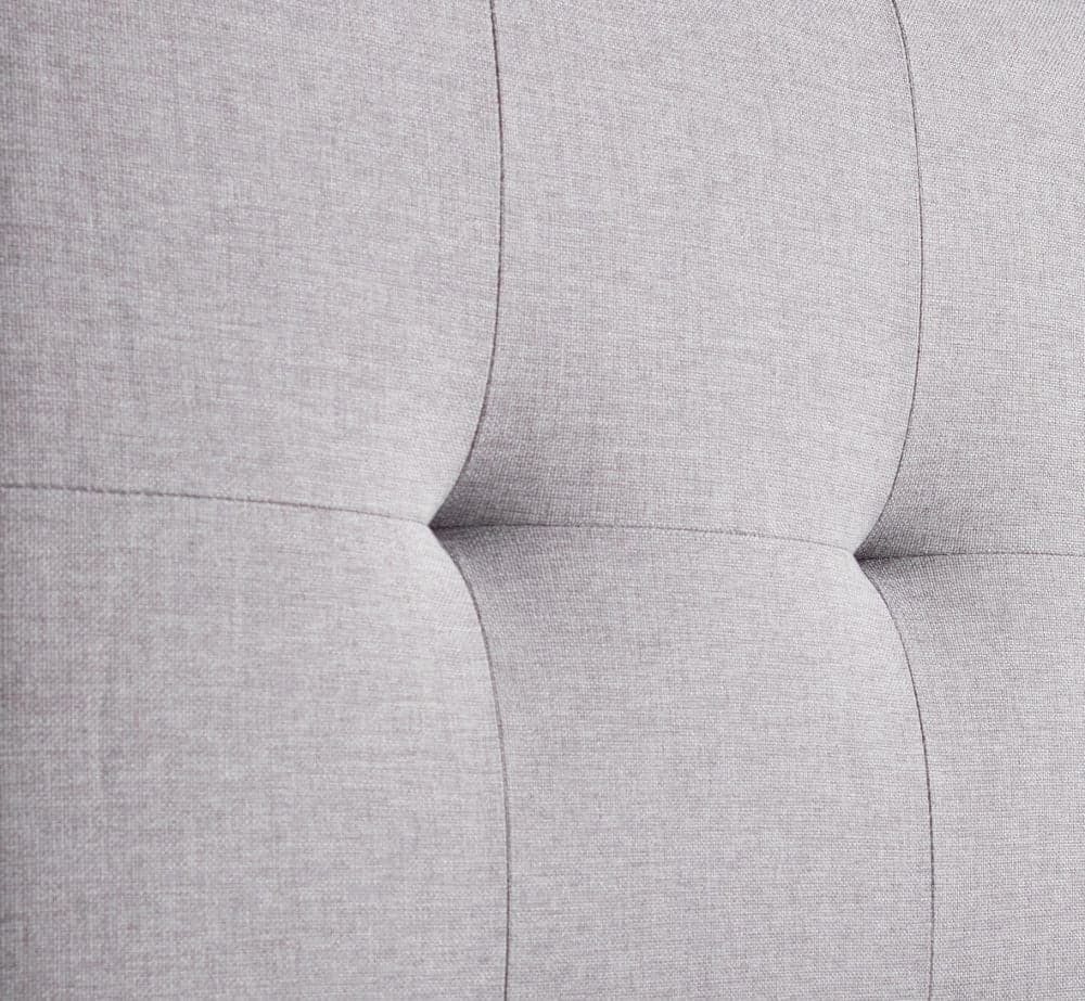 Yorkie Light Grey Fabric Ottoman Bed Happy Beds