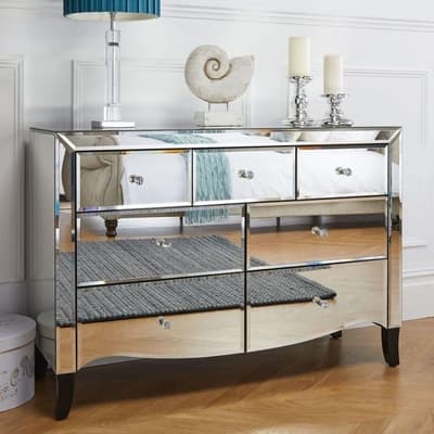 Palermo Mirrored 3 + 4 Drawer Chest