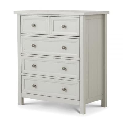 Maine Dove Grey 3+2 Drawer Wooden Chest