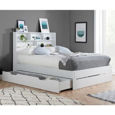 Alfie White Wooden Storage Bed