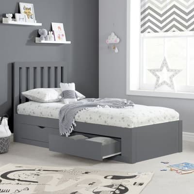 Appleby Grey Wooden 4 Drawer Storage Bed