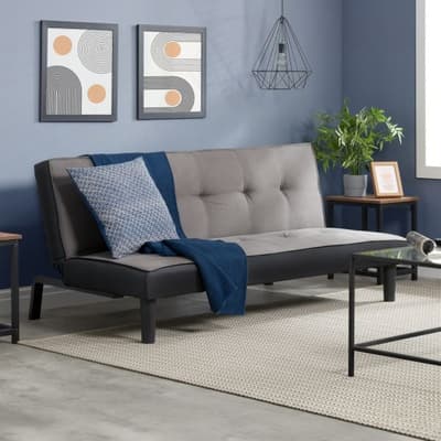 Aurora Grey Fabric Sofa Bed