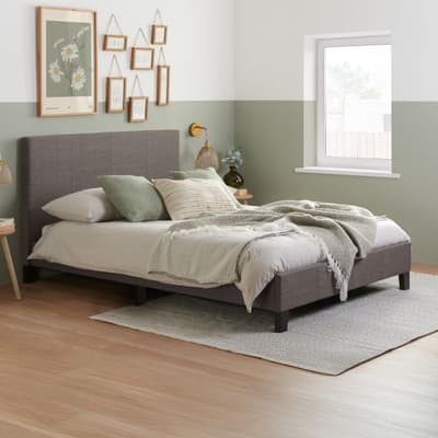 Berlin Grey Fabric Bed