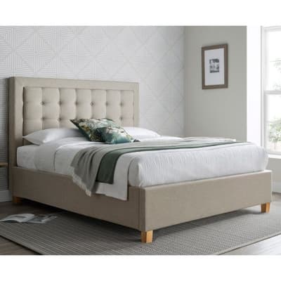 Brandon Oatmeal Fabric Ottoman Bed
