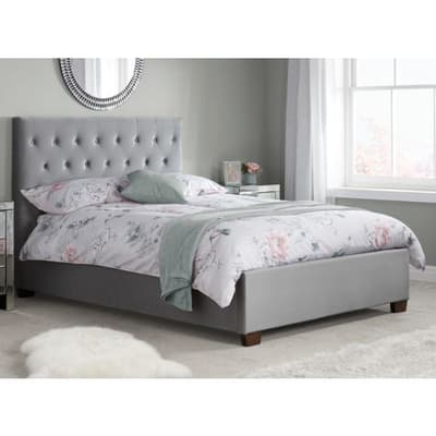 Cologne Grey Fabric Bed