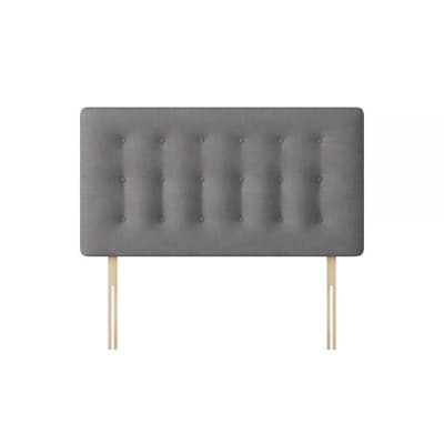 Cornell Buttoned Slate Grey Fabric Headboard