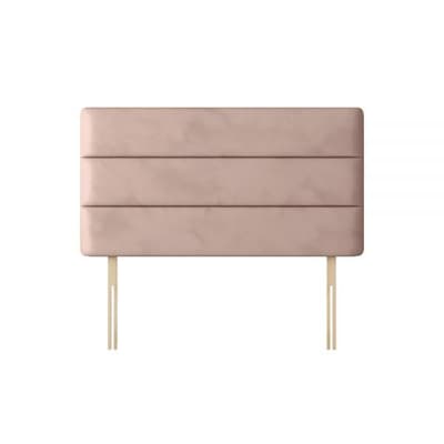 Cornell Lined Pink Velvet Fabric Headboard