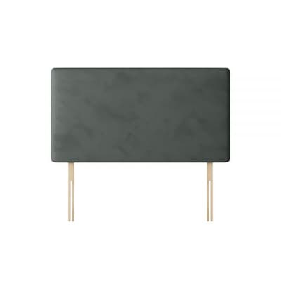 Cornell Plain Graphite Velvet Fabric Headboard