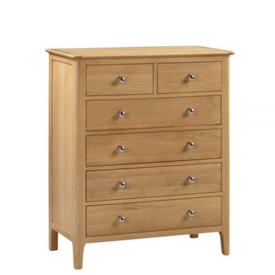 Cotswold Oak 4 + 2 Drawer Chest