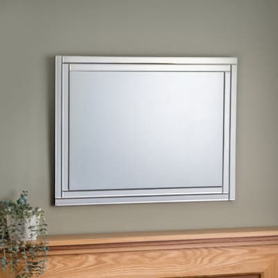 Deco Frameless Wall Glass Mirror - 80 x 60 cm