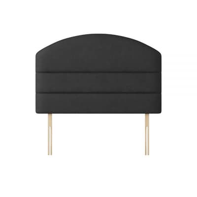 Dudley Lined Charcoal Fabric Headboard