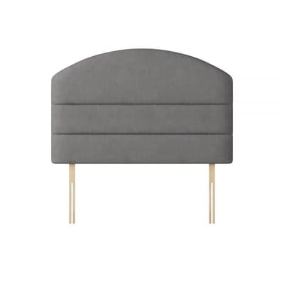 Dudley Lined Slate Grey Fabric Headboard