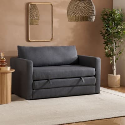 Eli Grey Fabric Fold Out Sofa Bed
