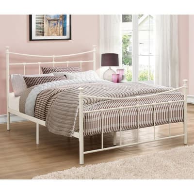 Emily Cream Metal Bed